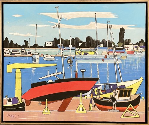 Jastarnia remont kutra, 2018, Czesław Tumielewicz