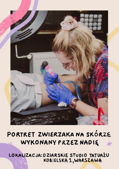Spersonalizowany tatuaż portret zwierzaka, Nadia Kubczak