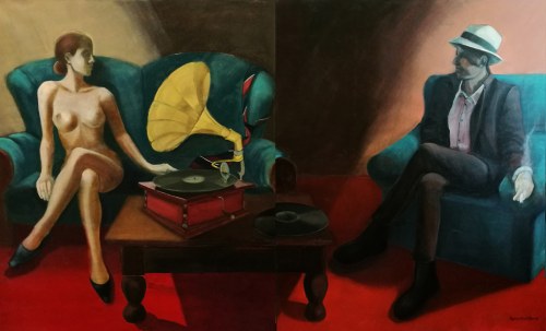 Transparentna/ Transparentny (dyptyk), 2017, Magdalena Magrzyk
