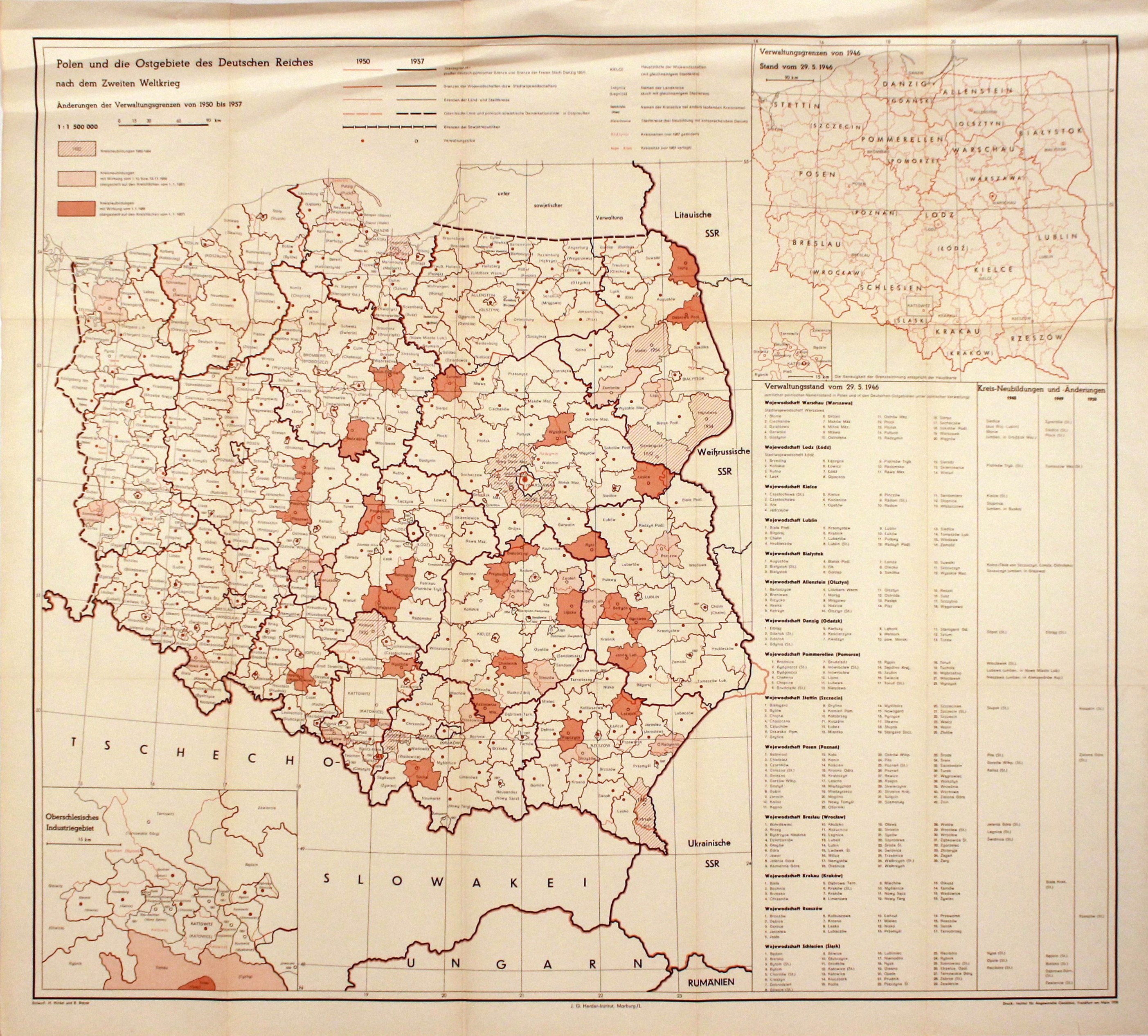 POLSKA Administracyjna mapa Polski z zaznaczonym podziałem na województwa H Hinkel R Breyer