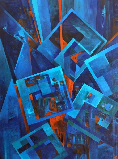 Blue geometry, 2020, Katarzyna Buchalik