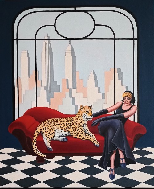 Okno na Manhattan II, 2021, Anna Konikowska