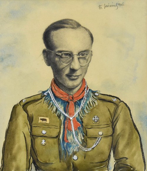 Portret Wróblewskiego, 1945, Franciszek Jaźwiecki