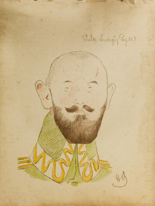 Portret pułkownika Śmigłego - Rydza, 1916 r., Henryk Hertz-Barwiński