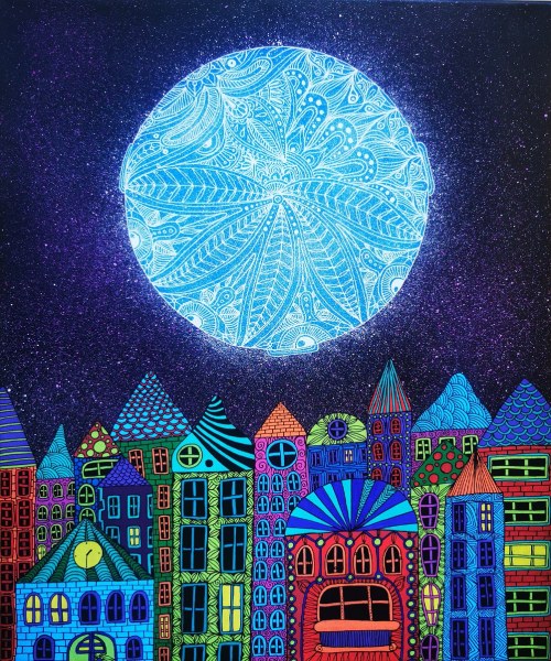 Fullmoon street, 2021, Luiza Poreda