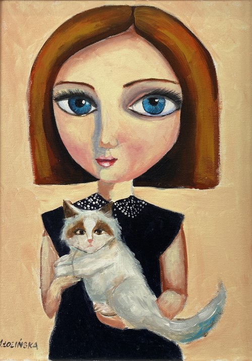 Dziewczyna z kotkiem, Marlena Łozińska