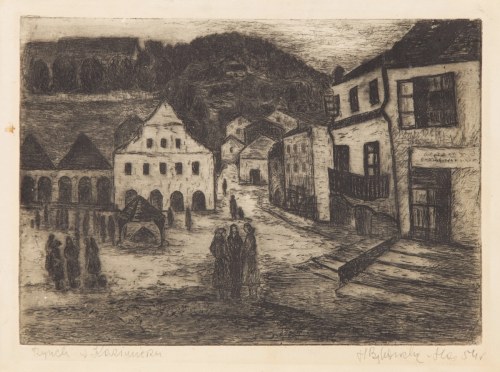 Rynek w Kazimierzu, 1954, H. Bykowska-Has