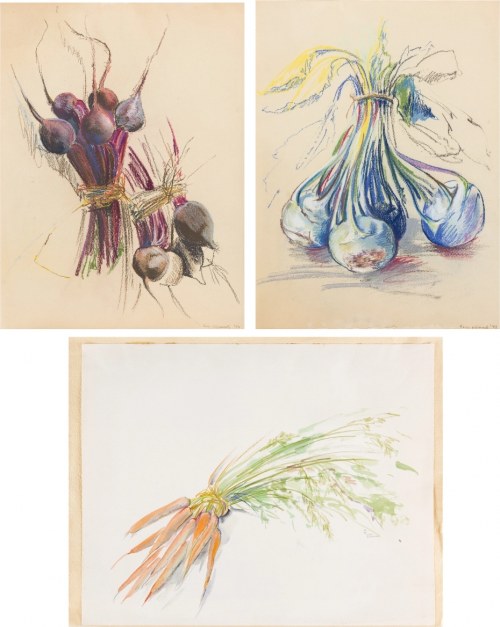 Warzywa - zestaw 3 prac 1973 - 1994, Ewa Wieczorek
