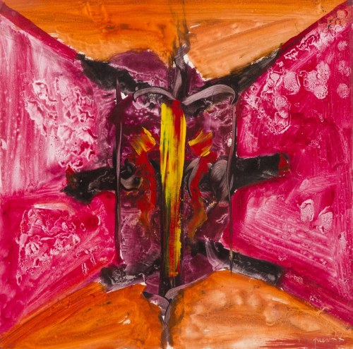 Kompozycja abstrakcyjna osiowa, 1977, Jan Aleksander Soćko
