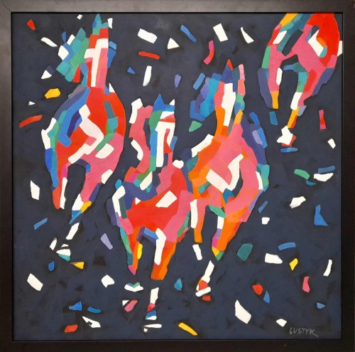 Abstract horses, 2021, Bogusław Lustyk