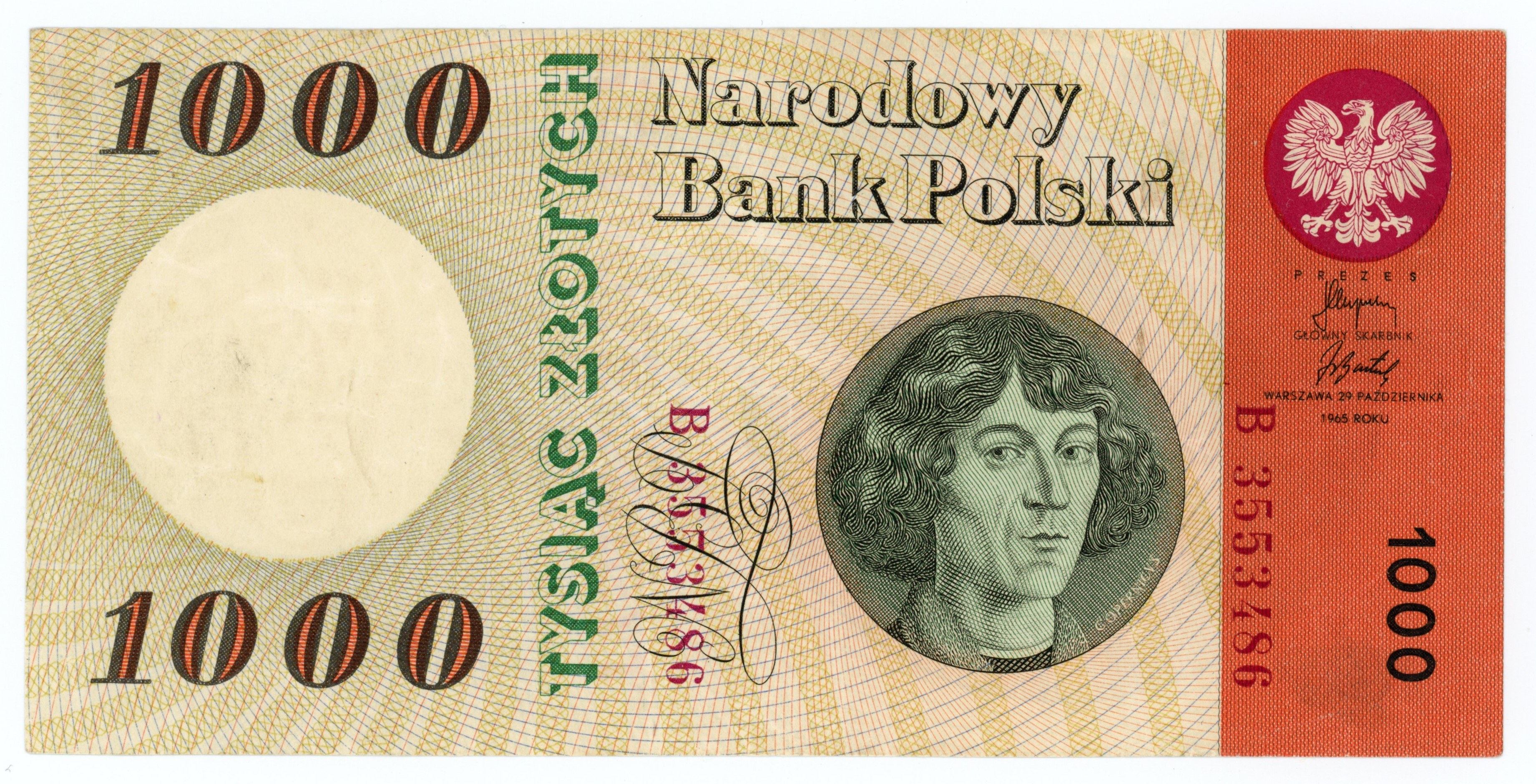 1000 Złotych 1965 - Seria B - Aukcja Internetowa / Licytacja Online ...