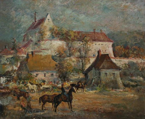 Jesienny targ pod klasztorem w Kazimierzu, Jan Betley