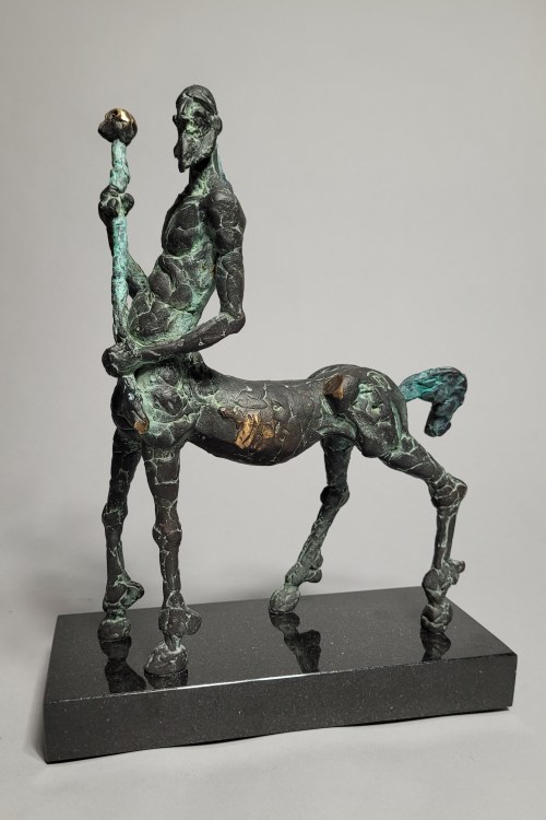 Centaur (Brąz, wys. 28 cm. Unikat), Robert Dyrcz