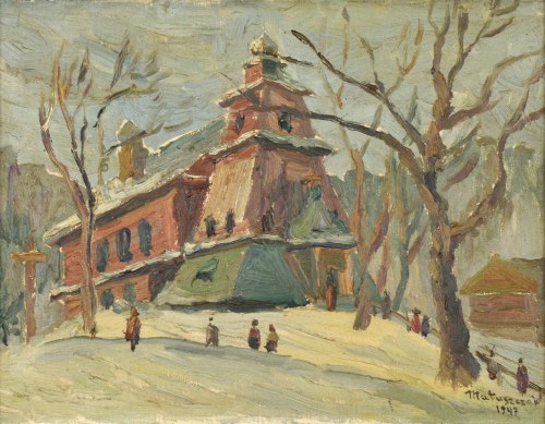 Podhalański kościółek, 1947, Edward Matuszczak