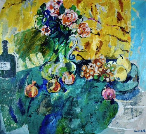 Martwa natura z różami, 1998, Juliusz Joniak