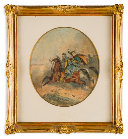 Szarża, 1858, Artur Grottger