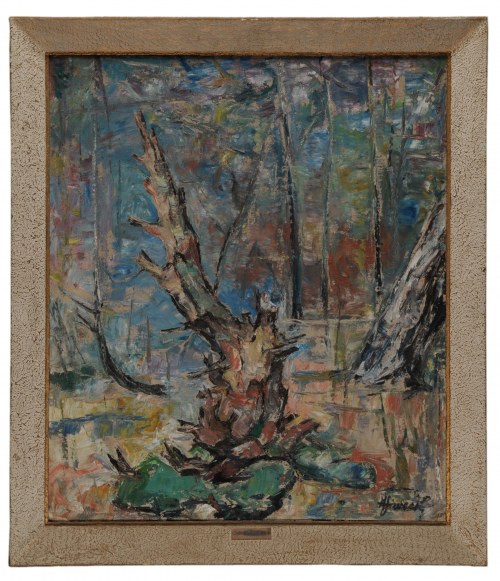 Zamierające drzewo, przełom lat 60./70/ XX w., Alojzy Siwecki