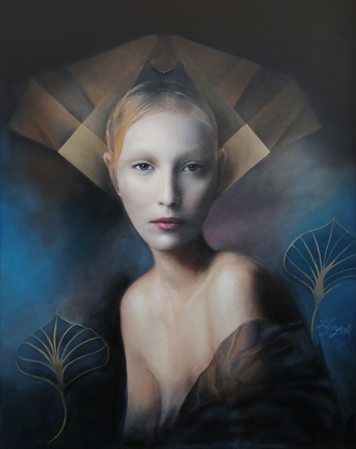 Portret Kobiety Art Deco, 2021 r., Jacek Tyczyński
