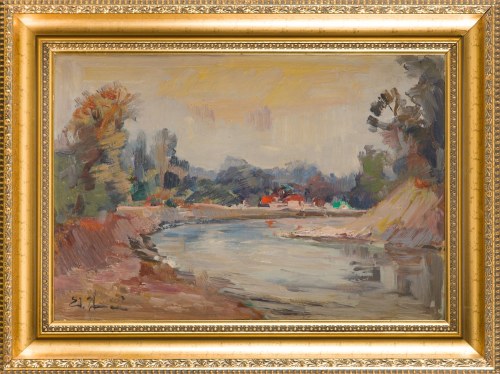 Pejzaż z rzeką, Edward Wieczorek