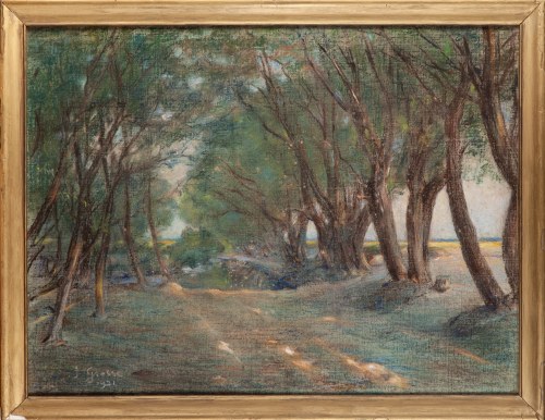 Pejzaż z drzewami, 1921, Julius Grosse