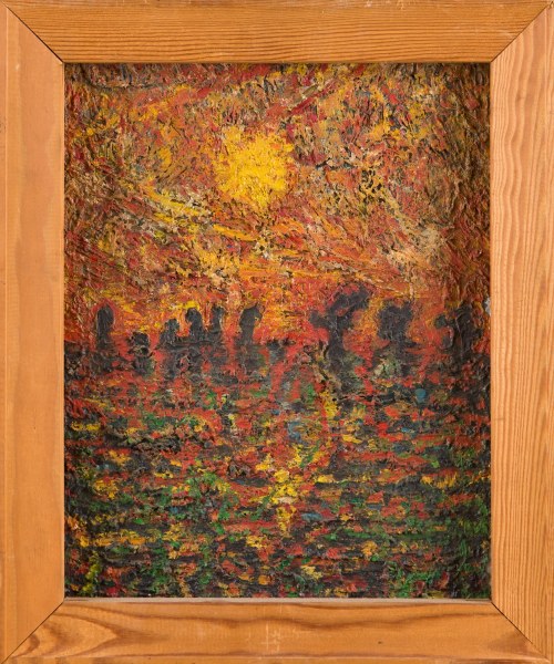 Impresja na motywach Vincenta van Gogha, 1990, Maciej Bennewicz