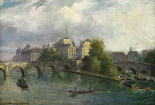 Widok na Île de la Cité, Lucjan Przepiórski