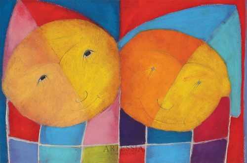 Dwa krasnale, 1997, Bogna Czechowska