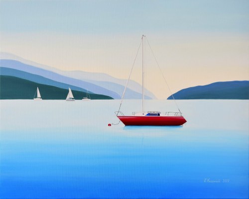 Red boat, 2022, Ewelina Kuzaniak