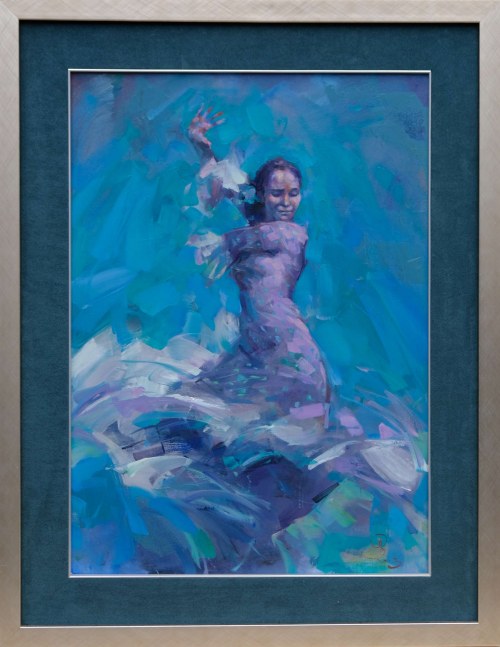 Flamenco w turkusowe kropki, 2013, Renata Brzozowska