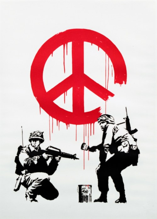 CND Soldiers, 2015, Banksy
