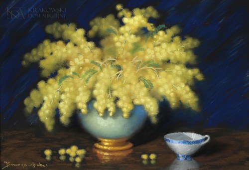 "Mimozy w wazonie", Mieczysław Szczerbiński