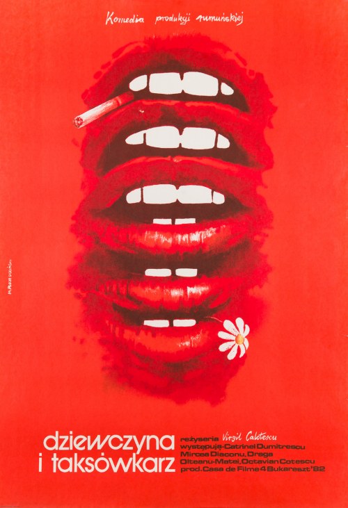 Dziewczyna i taksówkarz, 1983 r., Marek Płoza-Doliński