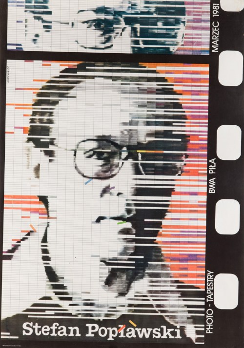 Lex Drewinski (ur. 1951 r.), Stefan Popławski - plakat z wystawy: BWA Piła 1981 r., Leszek Drzewiński