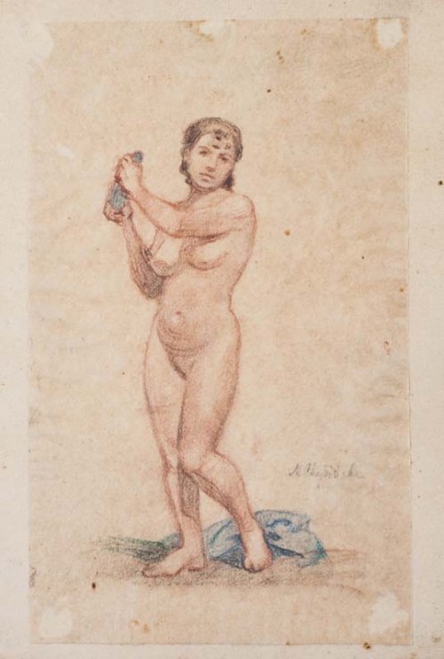 Akt, ok, 1930 r., Maria Chybińska
