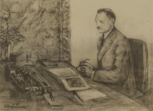 Bolesław Bierut przy pracy, 1951 r., Aleksander Rafałowski