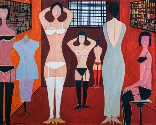 Z cyklu: Modelki, 1996, Leszek Nowosielski