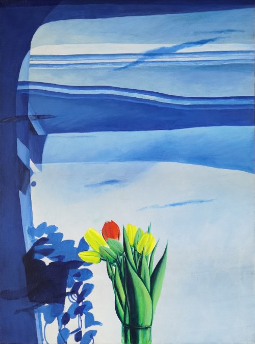 Niebieskie okno, 1984, Wojciech Ćwiertniewicz