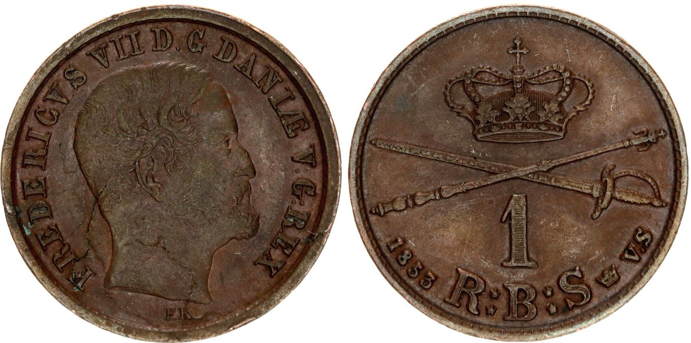 2024年新作入荷 Rigsbankskilling 1 Denmark 1853 internetowa Aukcja - ヨーロッパ