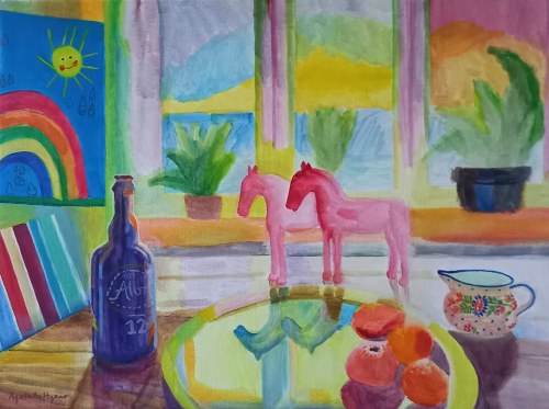 Still life with fruits, 2022, Agata Baltyzar