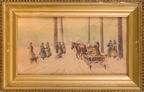 Na polowaniu, przed 1939, J. Czelli