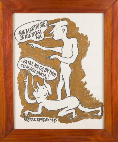 Ilustracja satyryczna, 1955, Stefan Berdak