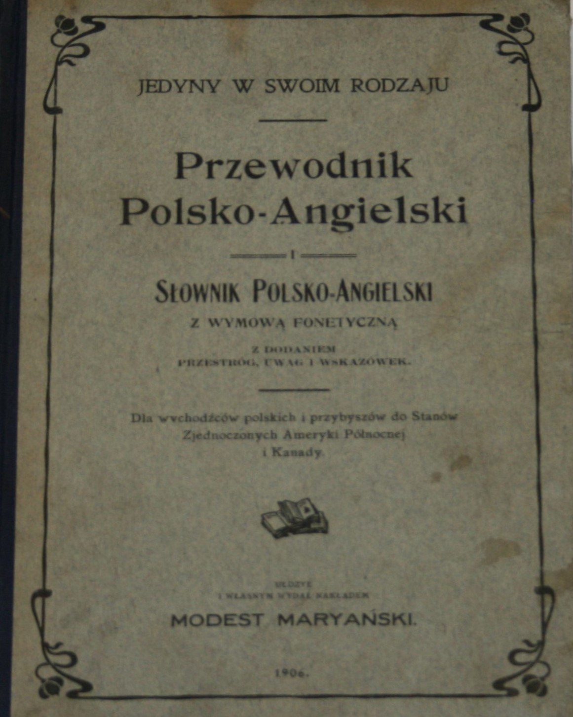 Maryański Modest Jedyny W Swoim Rodzaju Przewodnik Polsko Angielski