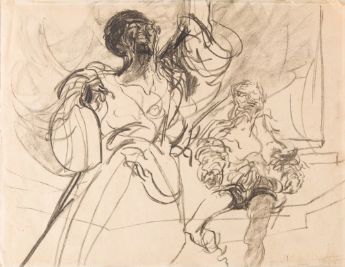 Otello - scena teatralna, 1954, Feliks Topolski