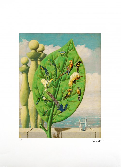 Liść, René Magritte