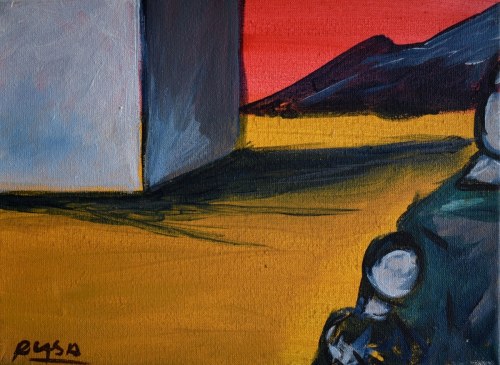 Pejzaż, 2018, Roman Lasa