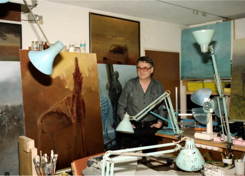 Zdzisław Beksiński 06.1986 Studio Warszawa, Czesław Czapliński