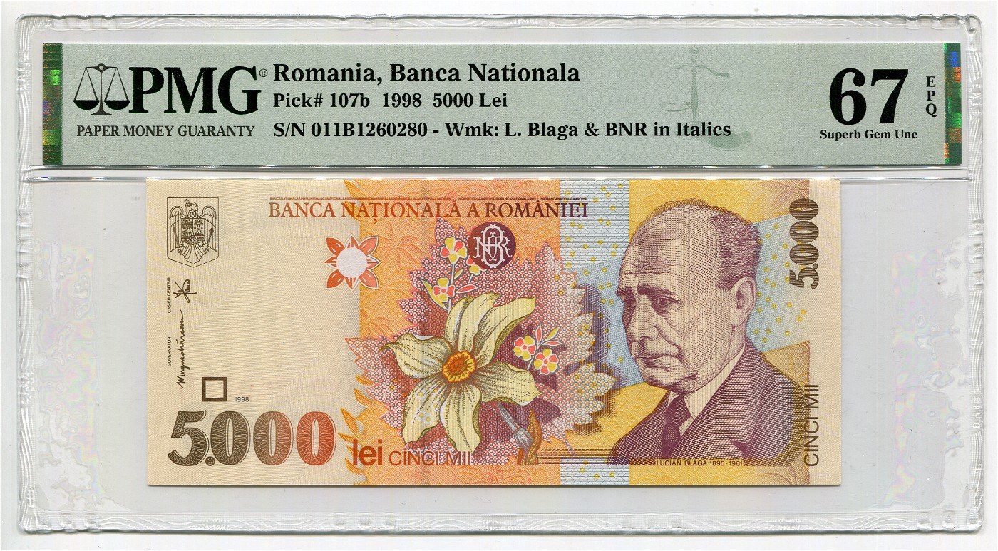 Румыния 1998. Румыния 5000 лей 2002. 5000 Lei. 141.00 Lei в рублях.