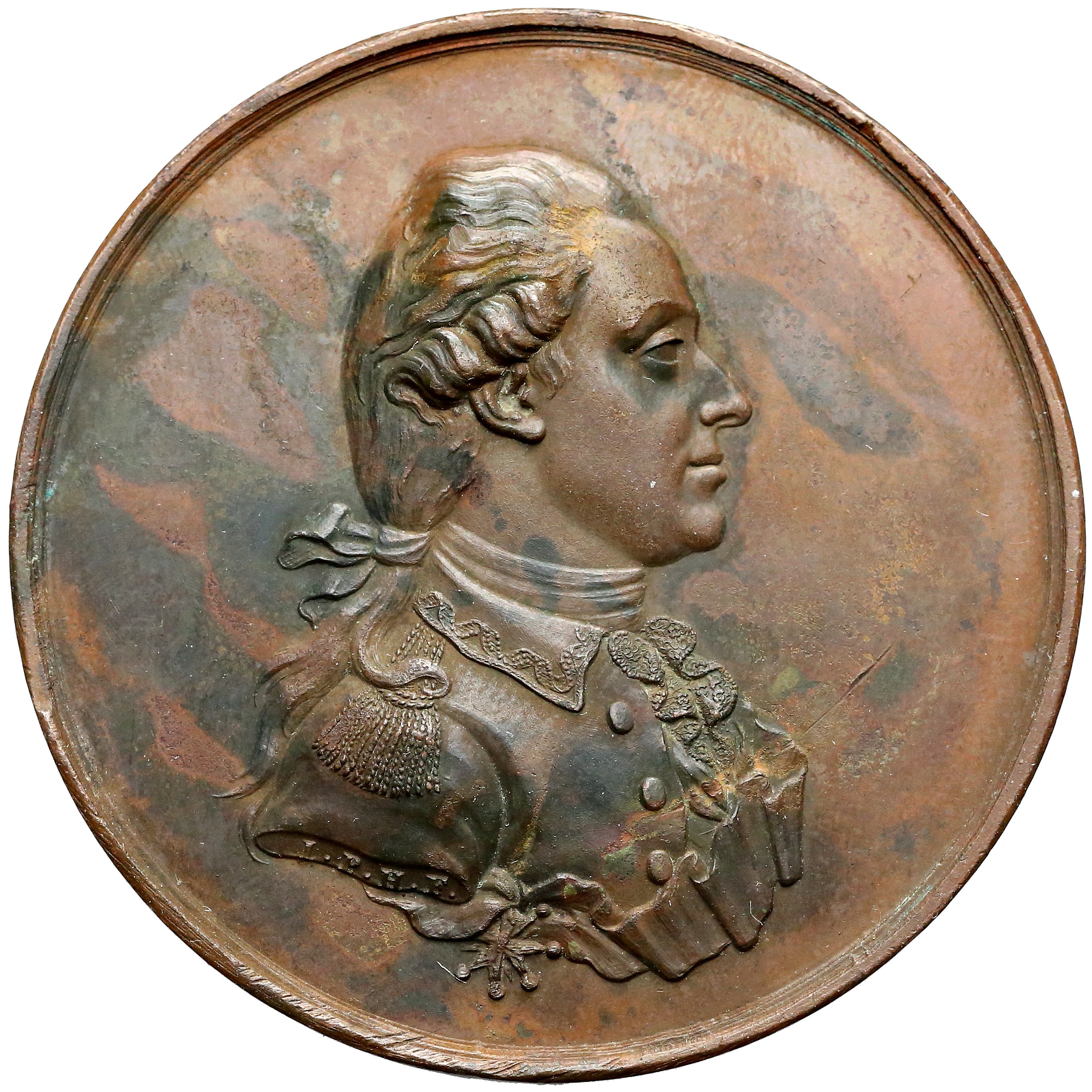 1786r. Poniatowski, Medal (brąz) Stanisław Szczęsny ...