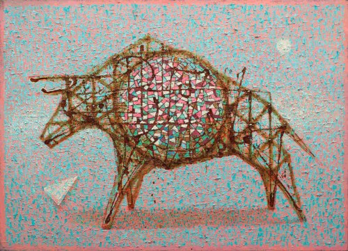 Blue corrida, 2022, Grzegorz Klimek