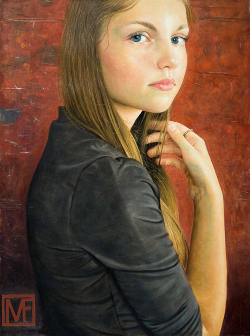 Girl with a ring, 2022, Marek Fijałkowski